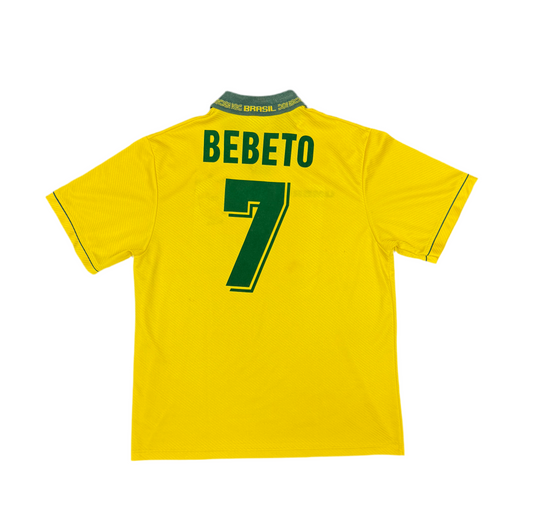 Brazil 1994 Home Shirt Bebeto #7