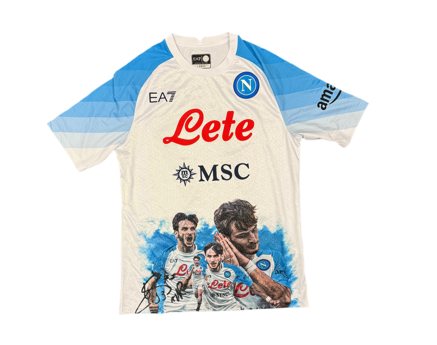 Napoli Match Face Game Shirt Kvaratskhelia #77