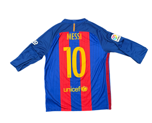 Barcelona 16/17 Home Shirt L/S Messi #10