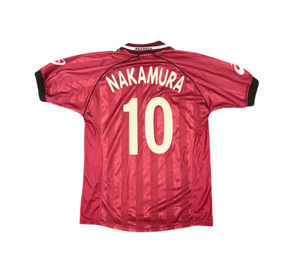 REGGINA NAKAMURA 10 シャツ XL　イタリア製 Reggina 02-03 Home Shirt Nakamura #10 – SecretShirtCo
